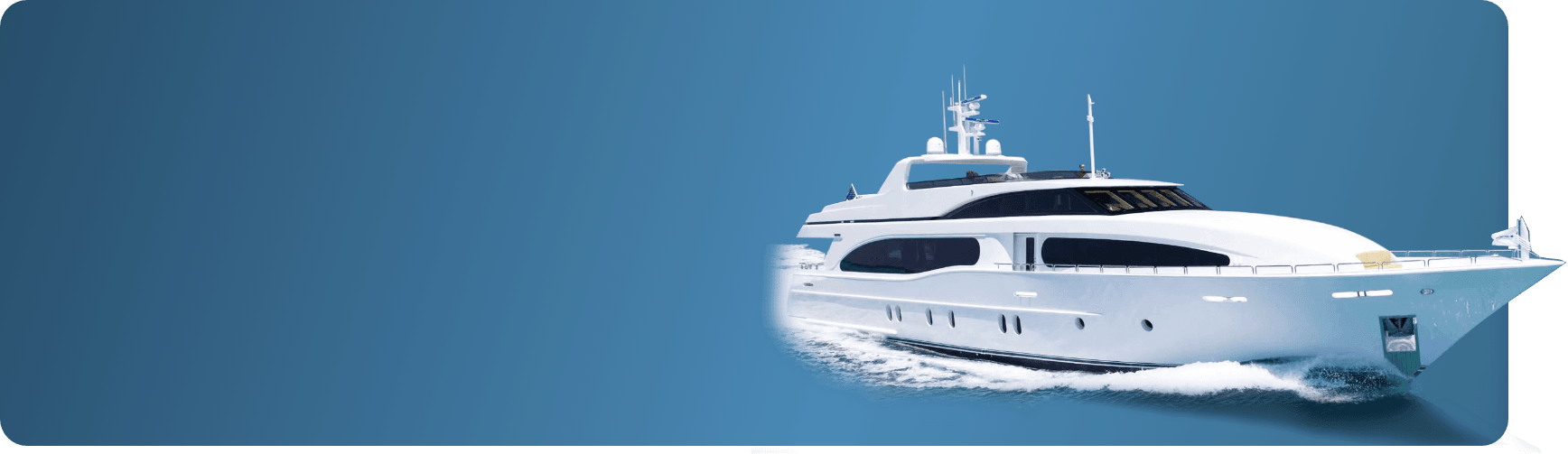 Yacht in the caribbean sea